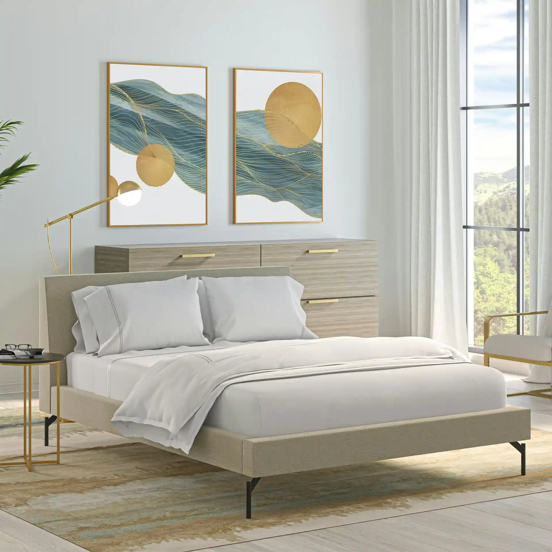 Zenhaven® reversible latex mattress showing two distinct comfort sides