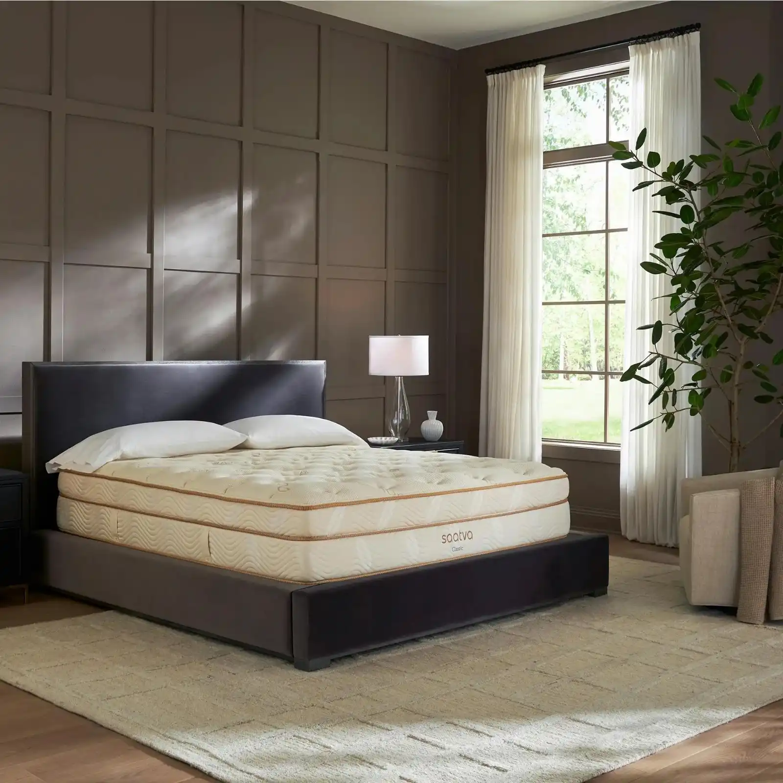 Zenhaven® reversible latex mattress with Luxury Plush and Gentle Firm comfort options